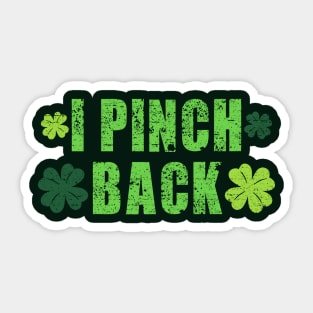 I Pinch Back (Green) Sticker